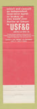Matchbook Cover - USF&G Insurance Arch Libby Agency
