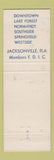 Matchbook Cover - Atlantic Banks Jacksonville FL