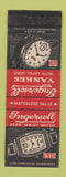 Matchbook Cover - Ingersoll Yankee Watches