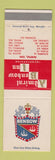 Matchbook Cover - Admiral Benbow Inn Memphis TN CHAIN