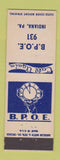 Matchbook Cover - Elks Lodge Indiana PA