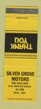 Matchbook Cover - Silver Grove Motors YELLOW