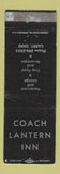 Matchbook Cover - Coach Lantern Inn Carey OH WEAR
