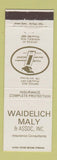 Matchbook Cover - Waidelich May Insurance Wausau WI