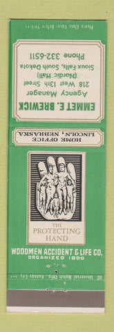 Matchbook Cover - Emmet Brewick Insurance Sioux Falls SD
