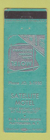 Matchbook Cover - Satellite Motel Plattsburgh NY