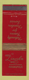 Matchbook Cover - Hotel Lincoln Indianapolis IN WEAR