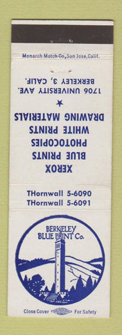 Matchbook Cover - Berkeley Blue Print Copy Xerox Berkeley CA
