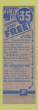 Matchbook Cover - Bentley's Department Store Milwaukee WI