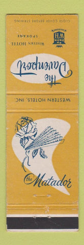 Matchbook Cover - Davenport Hotel Spokane WA Matador