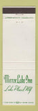 Matchbook Cover - Mirror Lake Inn Lake Placid NY