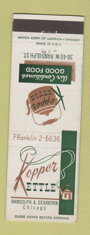 Matchbook Cover - Kopper Kettle Restaurant Chicago IL