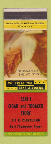 Matchbook Cover - Earl's Cigar Tobacco Store Chicago?