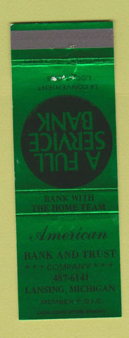 Matchbook Cover - American Bank and Trust Lansing MI