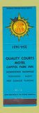 Matchbook Cover - Quality Courts Motel Nashville TN