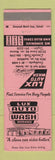 Matchbook Cover - Lux Auto Car Wash Taylor Lincoln Park Southgate MI