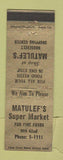 Matchbook Cover - Matulef's Restaurant