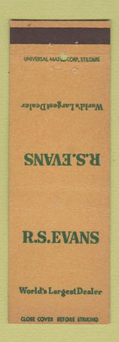 Matchbook Cover - RS Evans