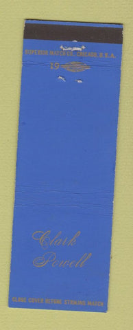 Matchbook Cover - Clark Powell Restaurant Ebensburg PA