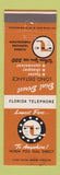 Matchbook Cover - Florida Telephone Company FTC