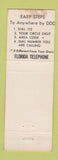 Matchbook Cover - Florida Telephone Company FTC