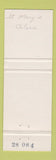 Matchbook Cover - Arrow Shirts Ray Bennet Men's Clothes St Marys Stratford ON