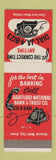 Matchbook Cover - Hartford National Bank and Trust CT