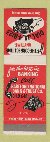 Matchbook Cover - Hartford National Bank and Trust CT