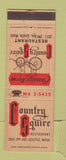 Matchbook Cover - Country Squire Restaurant Seattle WA Carriage Room