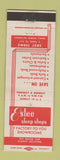 Matchbook Cover - Estee Sleep Shops Furniture Beds Chicago IL Milwaukee WI