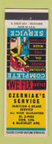 Matchbook Cover - Czerniak's Service  auto repair