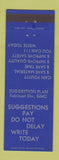 Matchbook Cover - GMC Fabricast Division Suggestions