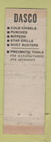 Matchbook Cover - Dasco Hardware Tools Rockford IL Damascus