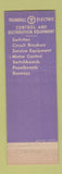 Matchbook Cover - Trumbull Electric switches circuit breakers