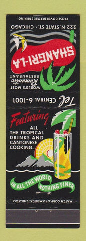 Matchbook Cover - Shangri LA Chicago IL Restaurant