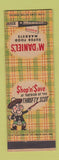 Matchbook Cover - McDaniel's Super Market