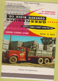 Matchbook Cover - Greensburg Concrete PA 40 Strike