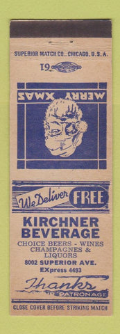 Matchbook Cover - Kirchner Beverage Christmas
