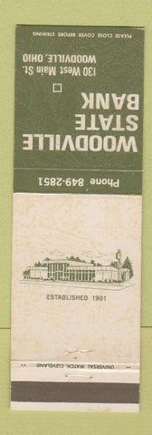 Matchbook Cover - Woodville State Bank OH