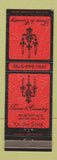 Matchbook Cover - Town and Country Beaver Falls PA Motel