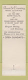 Matchbook Cover - Town and Country Beaver Falls PA Motel