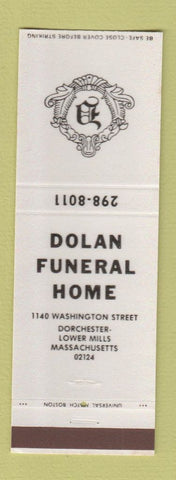 Matchbook Cover - Dolan Funeral Home Dorchester MA