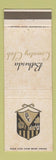 Matchbook Cover - Bethesda Country Club MD