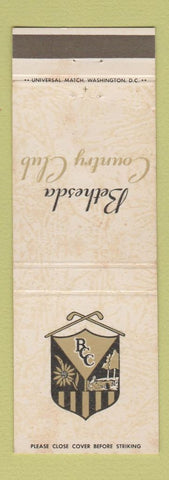 Matchbook Cover - Bethesda Country Club MD