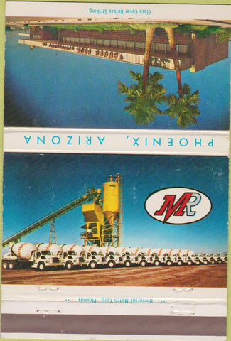 Matchbook Cover - Metro Rock Concrete Phoenix AZ WEAR 40 Strike