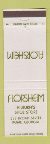 Matchbook Cover - Florsheim Shoes Hilburn's Rome GA