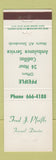 Matchbook Cover - Fred Pfeifle Funeral Home Cadillac Ambulance Service