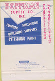 Matchbook Cover - Hoffman Supply Co Lewiston PA concrete 40 Strike