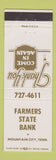 Matchbook Cover - Farmers State Bank Mountain City TN