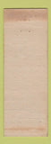 Matchbook Cover - Uptown Bar New Castle IN WORN